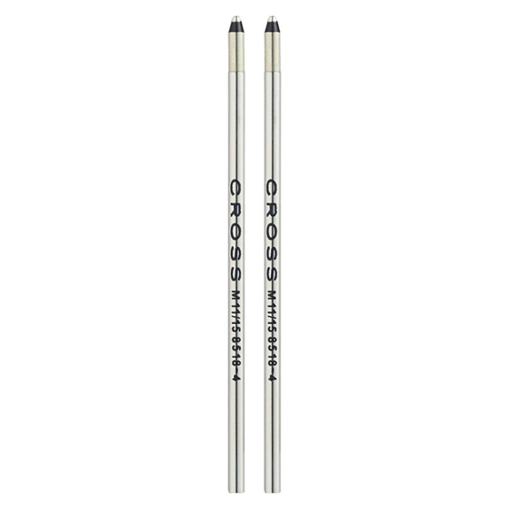 Cross Mini Black Ballpoint Pen Medium Tip Refills - 2 Refills, #8518-4