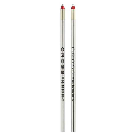 Cross Mini Red Ballpoint Pen Medium Tip Refills - 2 Refills, #8518-5