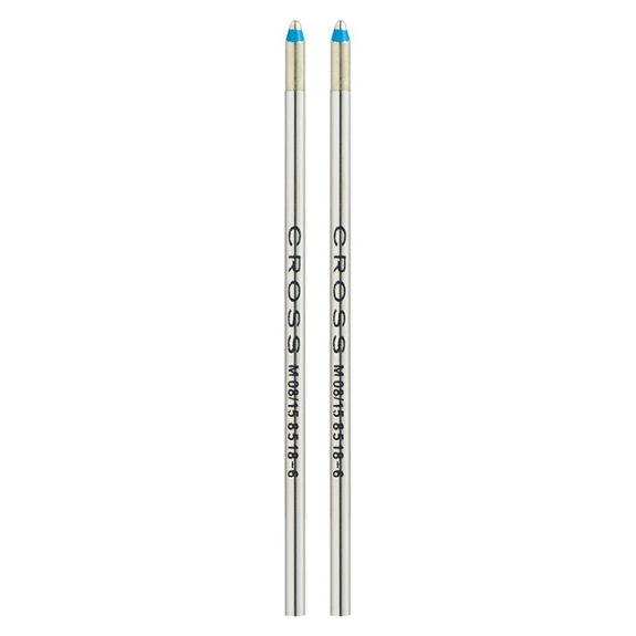 Cross Mini Blue Ballpoint Pen Medium Tip Refills - 2 Refills, #8518-6