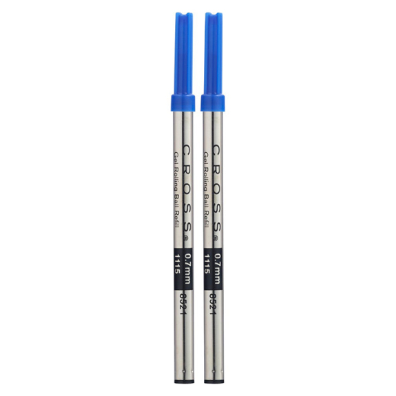 Cross Rollerball Refill - Blue Ink, Medium Tip, 2-Pack (#8521-2)