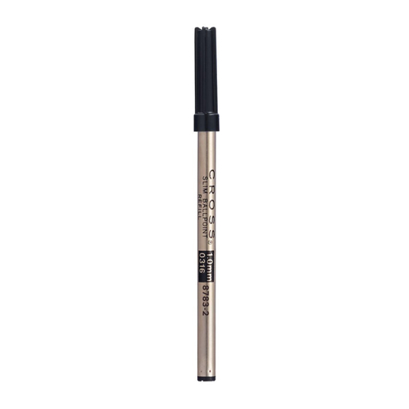 Cross Slim Ballpoint Pen Refill (for Click Pens) - Black Ink, Medium Tip (#8783-2)