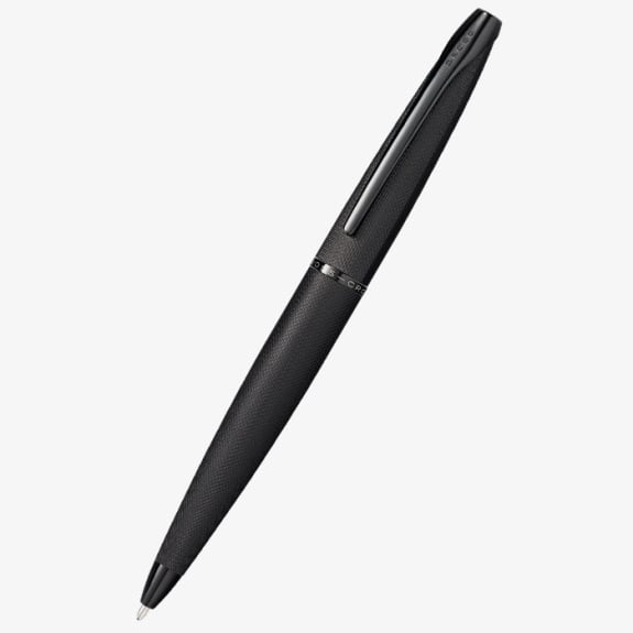Cross ATX Brushed Black Diamond-Pattern Engraving Ballpoint Pen (882-41)