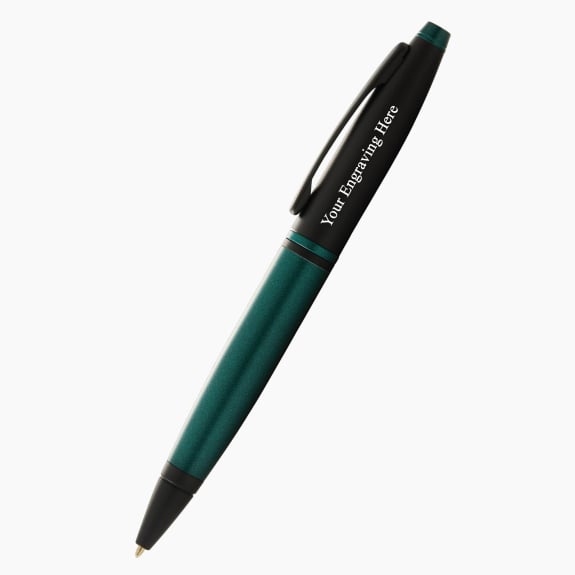 AT0112-25  Cross Calais Matte Green & Matte Black Ballpoint Pen