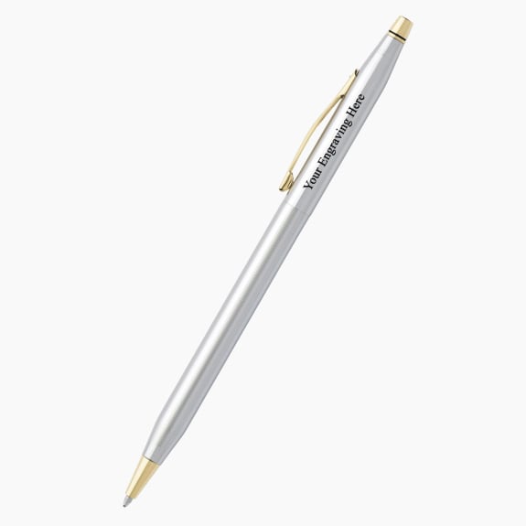 Engraved Cross Classic Century medalist gold plated ballpoint pen with custom personalization