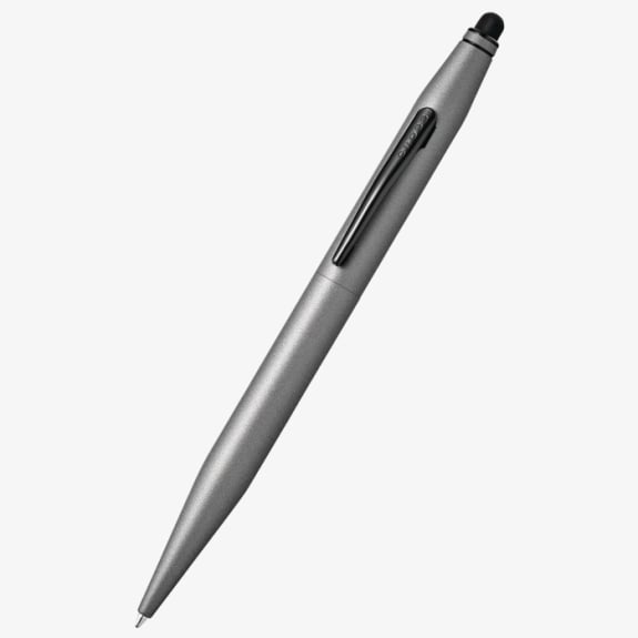 AT0652-14 Cross Tech2™ Titanium Gray Metallic Lacquer with Glossy Black PVD Appointments Dual Function Pen