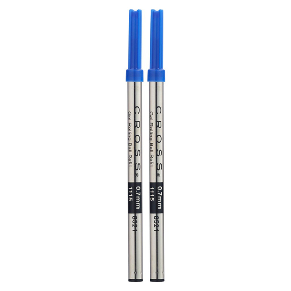 Cross Blue Gel Ink Refill Dual-Pack for Rollerball Pens - 2 Refills, #8521-2