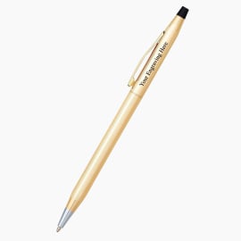 Engraved Cross Classic Century gold plated ballpoint pen with custom personalization