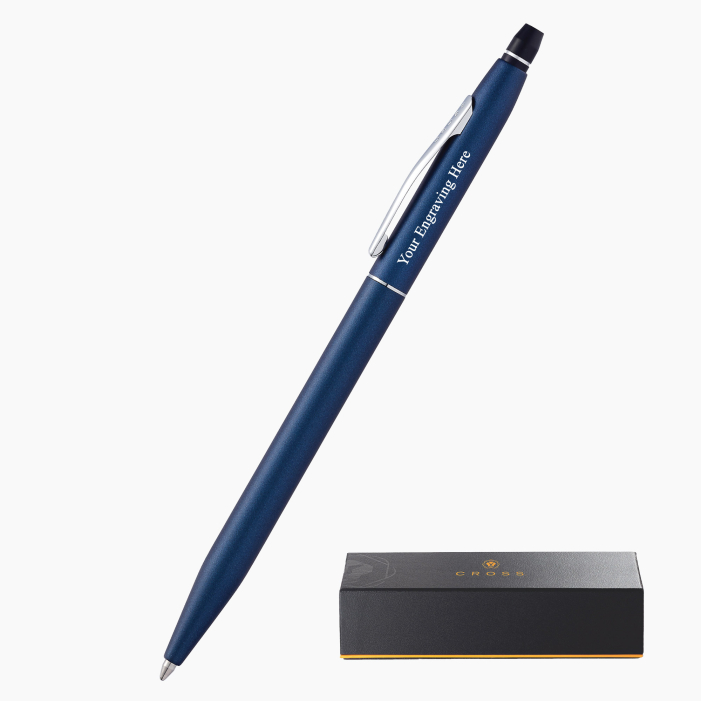 AT0622-121 Cross Click Midnight Blue with Chrome Appointments