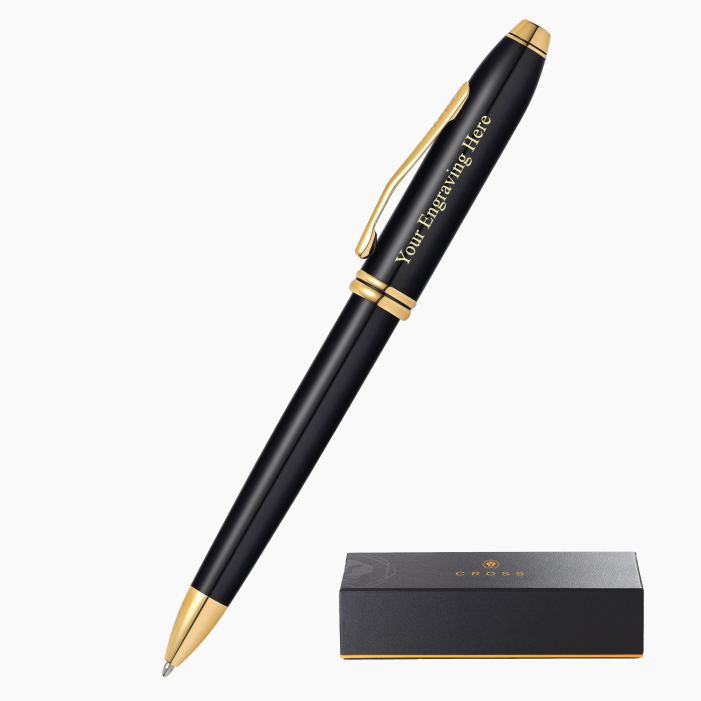 572TW Cross Townsend Black Lacquer/23K Gold Plated Appointments