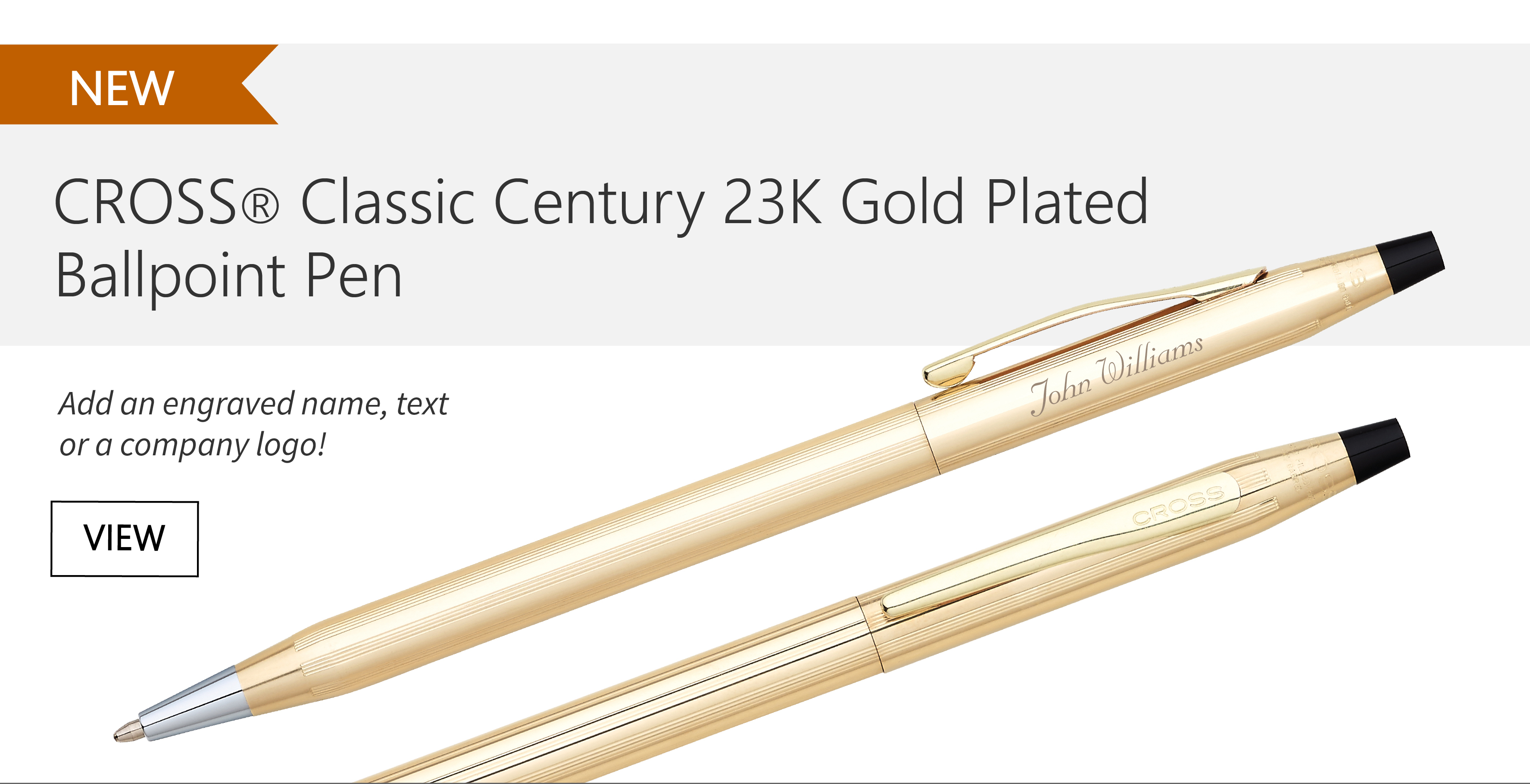 Cross Classic Century Ballpoint Pen in Brushed Rose Gold PVD with