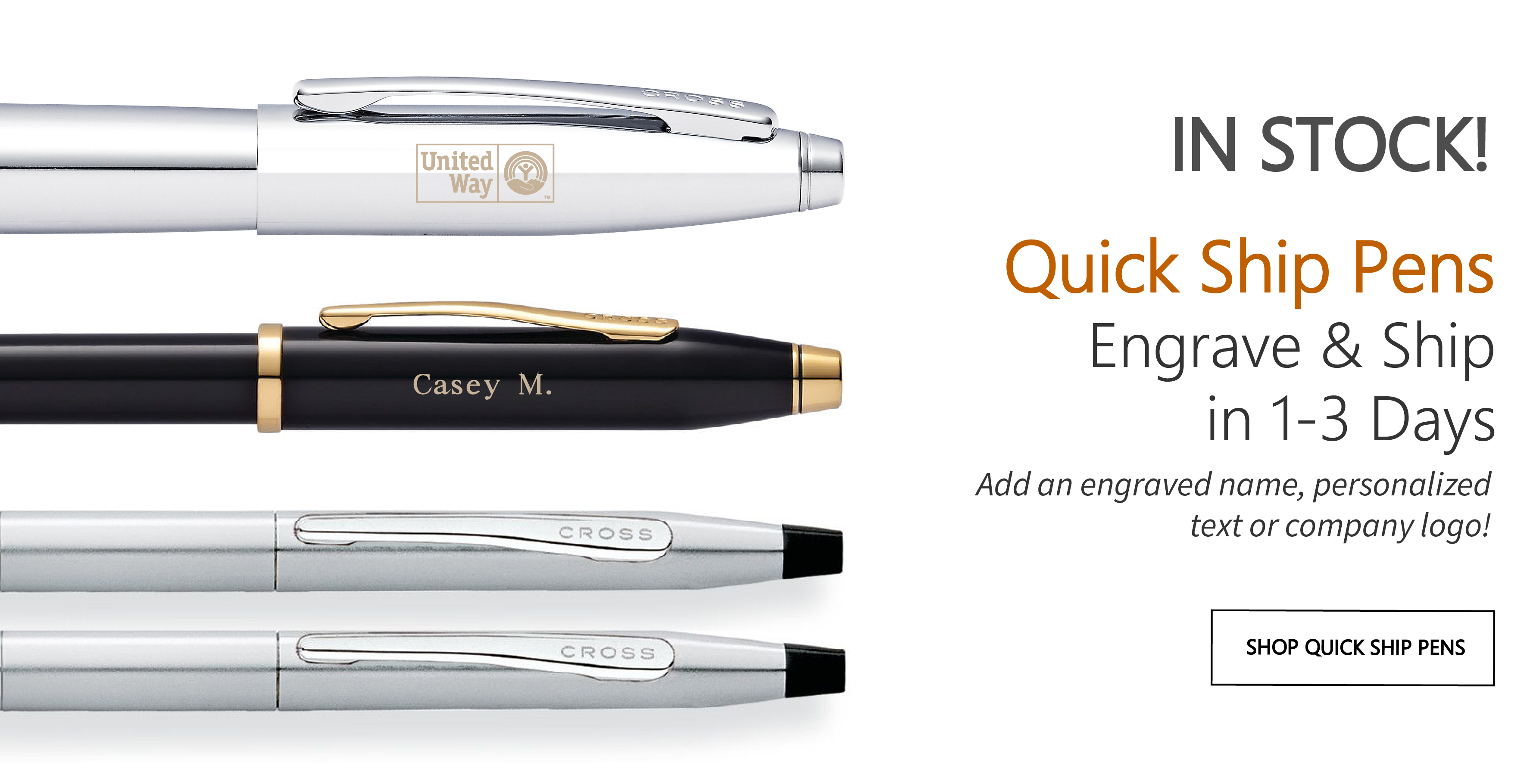 Cross Pens Branded with a Logo | Engraved or Printed